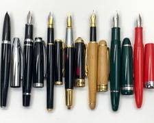 Seven Vintage Fountain Pens Various Makers
