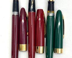 Three Vintage Sheaffer White Dot Fountain Pens Includes One Snorkel
