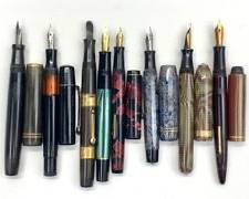 Eight Piece Fountain Pen Lot Some Part Pens
