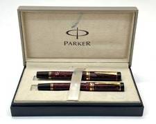 Parker Duofold Fountain and Ballpoint Pen Boxed Set Purple
