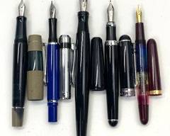 Five Fountain Pens Germany Italy Boxes
