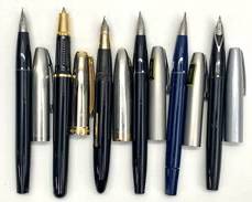 Five Sheaffer Fountain Pens and Odd Ballpoint
