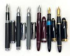 Six Piece Contemporary Fountain Pen Lot
