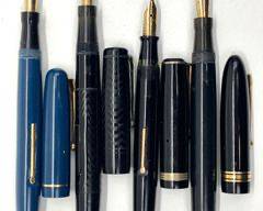 Four Vintage Mabie Todd Swan Fountain Pens
