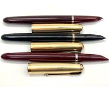 Lot of Three Vintage Parker Fountain Pens w/ Gold Filled Caps
