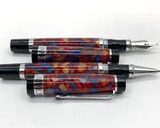 Mabie Todd Multi-Colored Fountain and Ballpoint Pen Set
