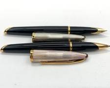 Fine Waterman Fountain and Ballpoint Pen Set Pair France
