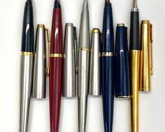 Lot of Five Parker Fountain Pens
