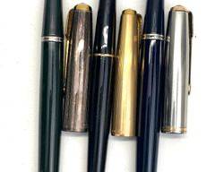 Three Vintage Parker Fountain Pens Two Gold Filled Caps
