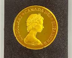 Canada 1980 Kayak $100 16.965g .917 Gold
