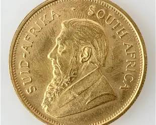 South Africa 1975 Krugerrand 1 Troy Oz Gold
