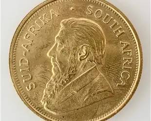 South Africa 1975 Krugerrand 1 Troy Oz Gold
