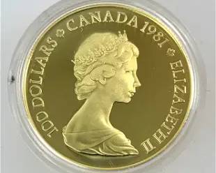 Canada 1981 O Canada $100 16.965g .917 Gold
