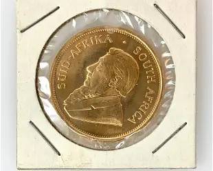South Africa 1975 Krugerrand 1 Troy Oz Gold
