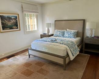 RH Queen Headboaard and Nightstands