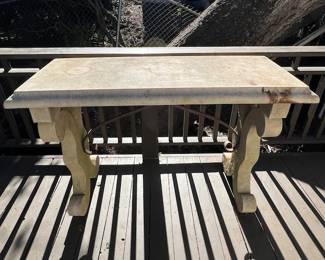 Porch Cement Console Table