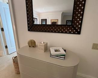 Metal Open-work Mirror ~ Modern Dresser