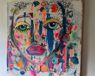 Painting by Amy Balodwin "Color Me Pretty"