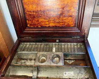 Inside Antique Locking Cabinet