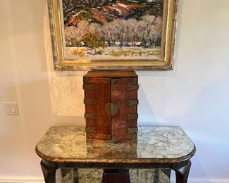 Antique Asian Miniature Chest