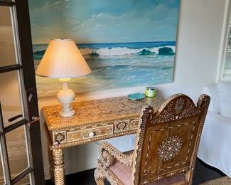 Inlay Desk and Chair