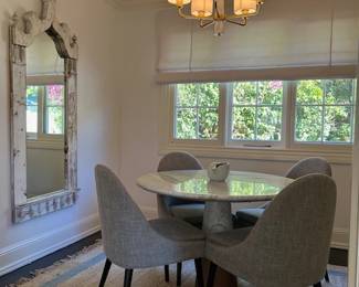 Modern Marble Pedestal Table