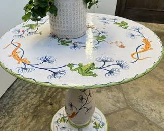 Italian Ceramic Patio Table