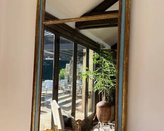 Blue and Gilt Mirror ~ Chihuly Glass