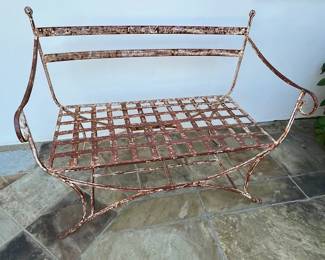 Decorative Iron Bench