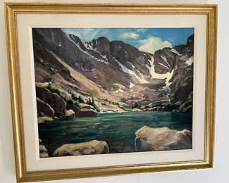 Oil by Michael Gault "Lake of Glass"