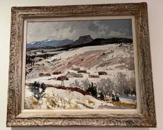 Landscape Oil, Signature Illegible