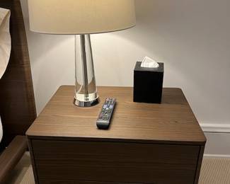 Pr. Glass Pillar Lamps (pr)