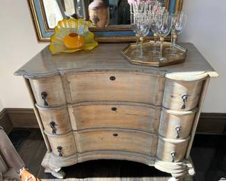 Reproduction 3-Drawer ~  Chest Chihuly Glass