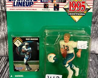 1995 starting lineup dan marino figurine and card