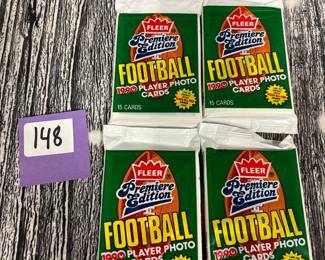 Fleer Football player photo cards 1990