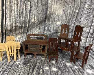 Vintage toy doll furniture