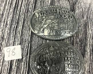 Vintage rodeo belt buckles