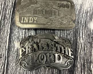 Vintage rodeo belt buckles