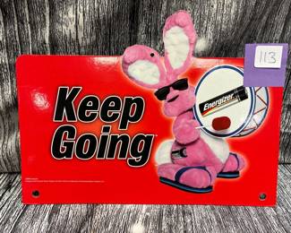 Energizer bunny display sign