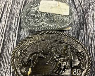 Vintage rodeo belt buckles