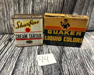 Vintage seasoning, food coloring