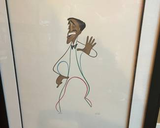 Vintage Hirschfeld Sammy Davis Jr