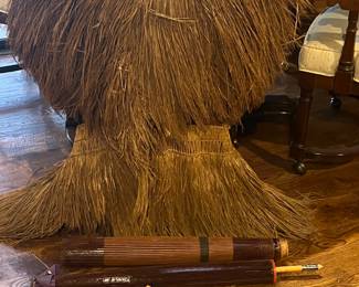 Antique Japanese Mino (straw rain cover)
