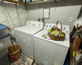 Washer and electric dryer