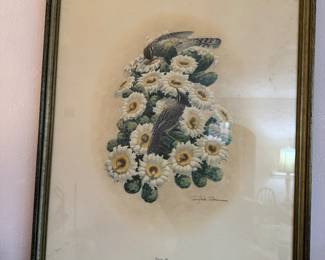 Large vintage botanical print