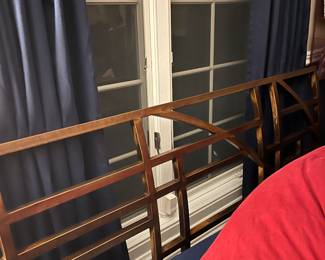 Queen size sleigh headboard/baseboard 