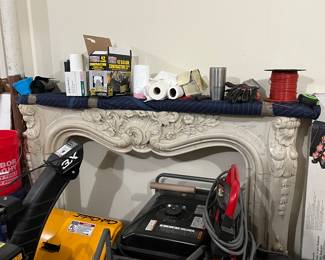 Marble mantel surround ….