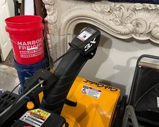Cub cadet snow blower … generator, 
Marble fireplace surround ….
