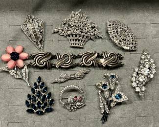 Sterling and costume jewelry 