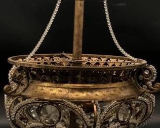 Vintage Bronze Chandelier